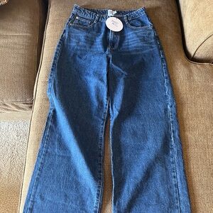 Princess Polly Nicolo Jeans Mid Blue Denim, US 8.